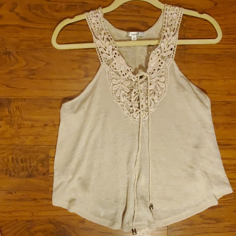 Papaya women's tank with lace